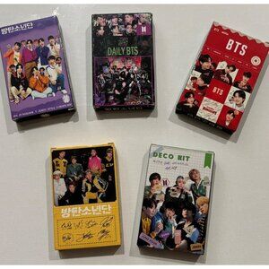 BTS Collectible Photocards Set Of 5 Boxed Decks‎ 30 Pcs Each Deck